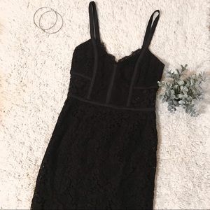 Lace little black dress from Express